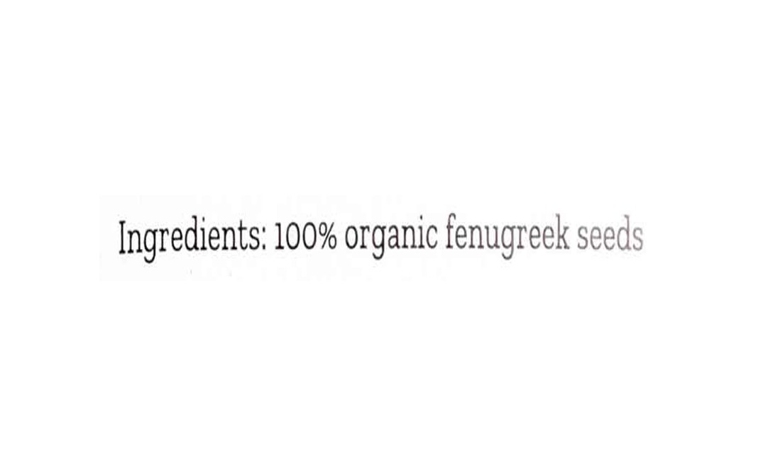Conscious Food Fenugreek Seeds Methidana Organic   Pack  100 grams